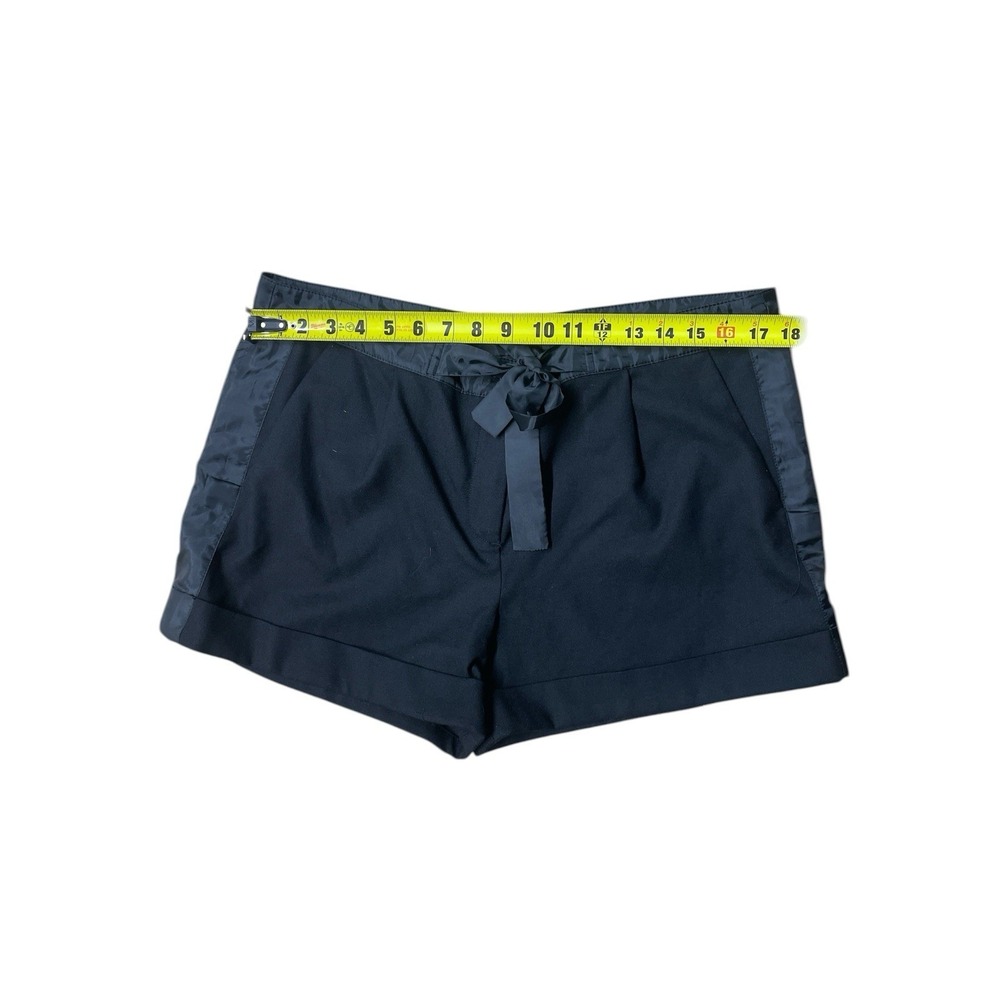 J Crew Black Wool Blend Cuffed Shorts Women's Size 14‎ With Pockets - Picture 5 of 6